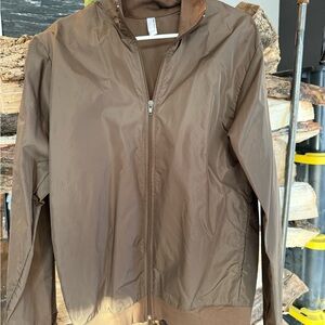 Brown men’s windbreaker Jacket